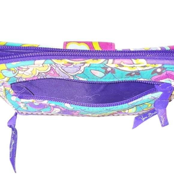 Vera Bradley Purple Floral Zip Wallet – Full Organizer Style – OS - Picture 3 of 13
